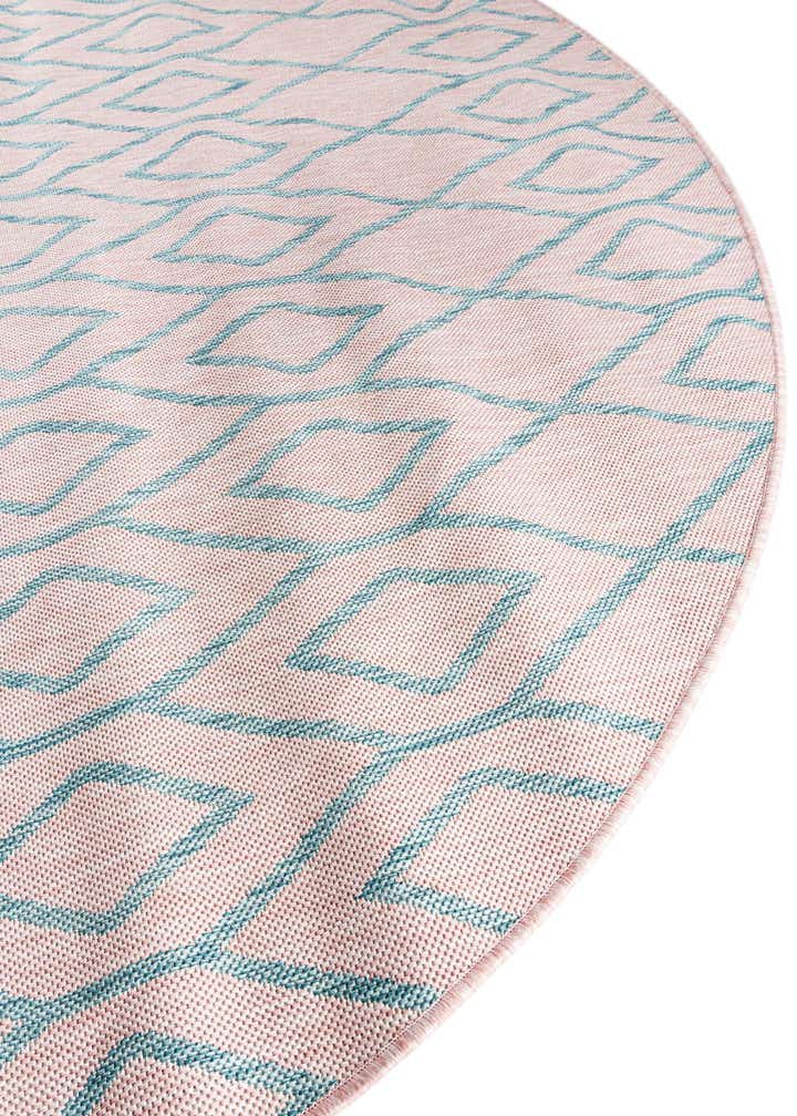 5' 3 x 8' Easy-Clean Jill Zarin Turks and Caicos Indoor / Outdoor Oval Rug