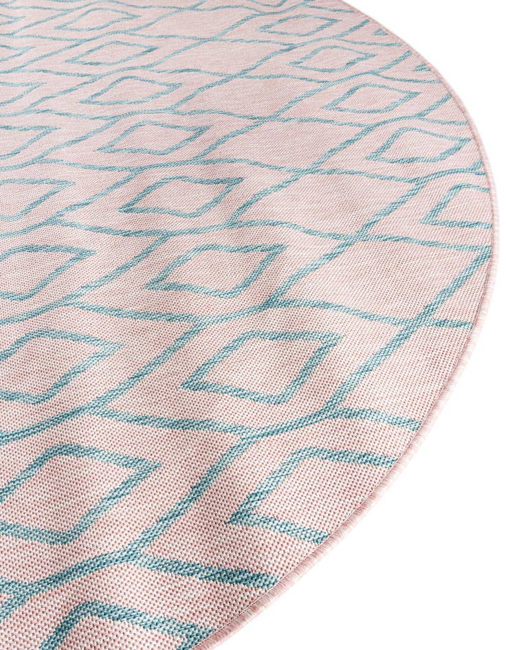 Detail image of 5' 3 x 8'  Washable Jill Zarin Turks and Caicos Indoor / Outdoor Oval Rug