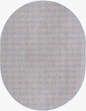 7' 10 x 10' Easy-Clean Jill Zarin Costa Rica Indoor / Outdoor Oval Rug