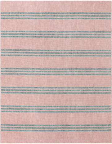 Pink and Aqua Easy-Clean Jill Zarin Anguilla Indoor / Outdoor Rug