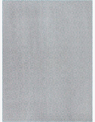 Pink and Aqua Easy-Clean Jill Zarin Costa Rica Indoor / Outdoor Rug