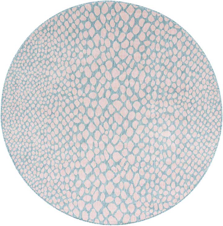6' 7 x 6' 7 Easy-Clean Jill Zarin Cape Town Indoor / Outdoor Round Rug