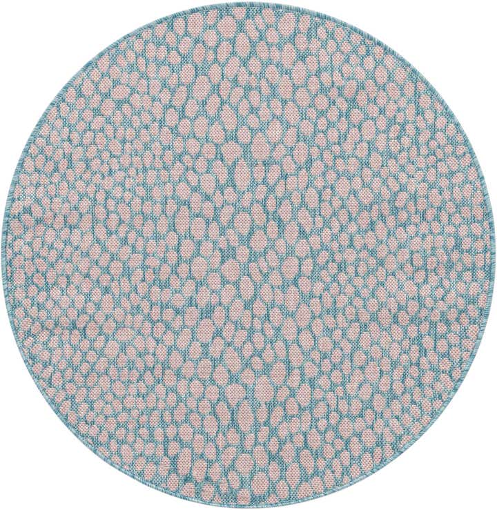 3' x 3' Easy-Clean Jill Zarin Cape Town Indoor / Outdoor Round Rug