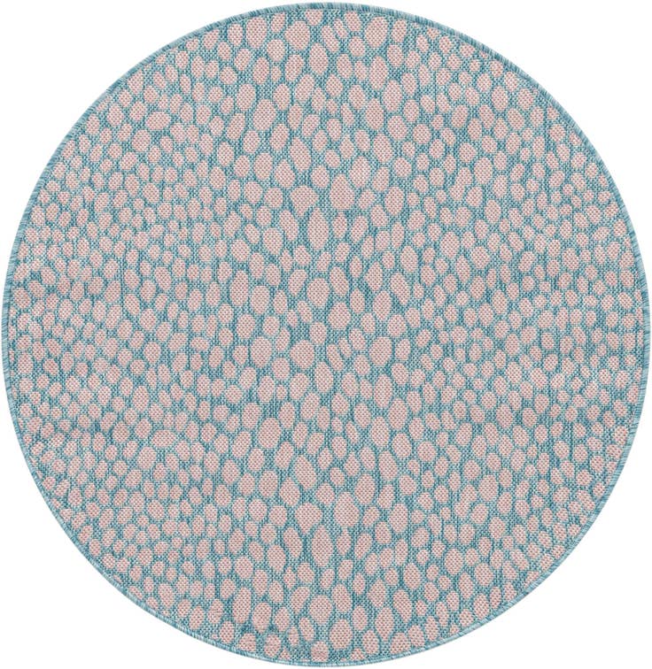 Detail image of 3' x 3' Easy-Clean Jill Zarin Cape Town Indoor / Outdoor Round Rug