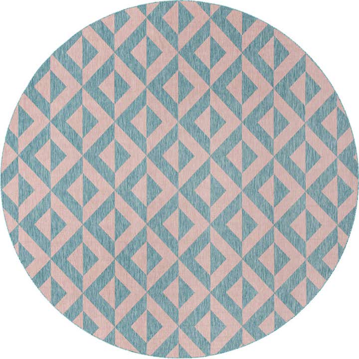 10' 8 x 10' 8 Easy-Clean Jill Zarin Napa Indoor / Outdoor Round Rug