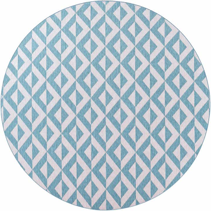13' x 13' Easy-Clean Jill Zarin Napa Indoor / Outdoor Round Rug