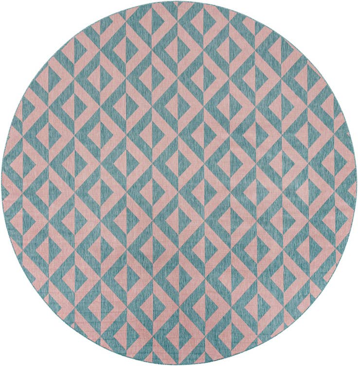 Detail image of 13' x 13' Easy-Clean Jill Zarin Napa Indoor / Outdoor Round Rug