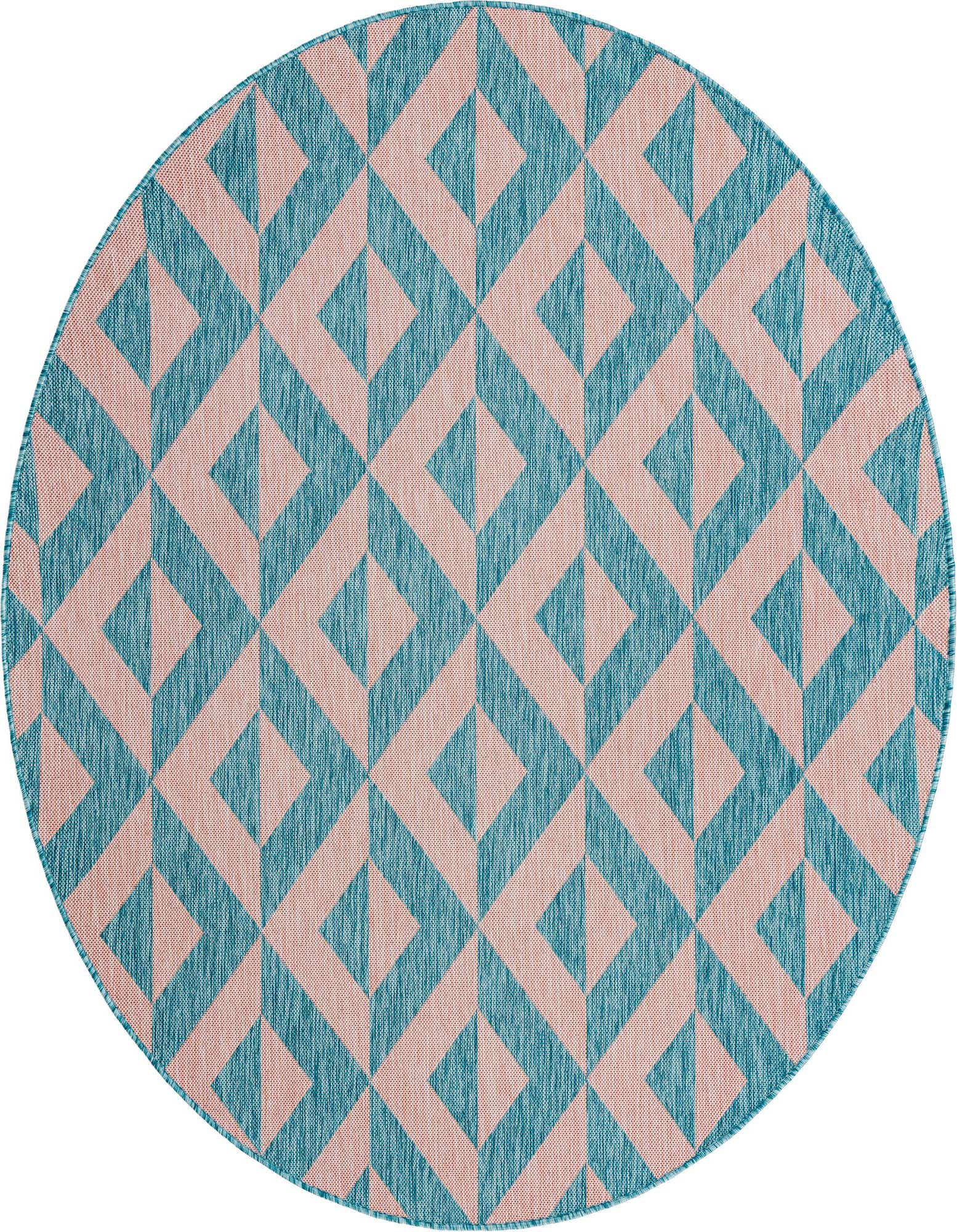6' 7 x 6' 7 Easy-Clean Jill Zarin Napa Indoor / Outdoor Round Rug