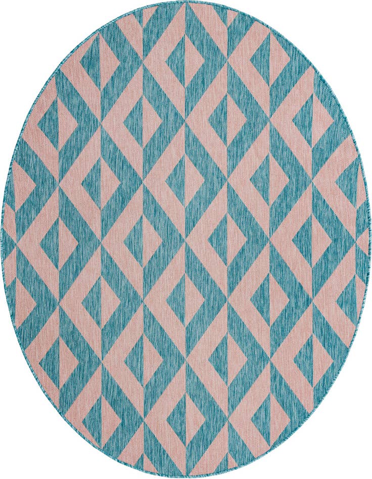 Detail image of 6' 7 x 6' 7 Easy-Clean Jill Zarin Napa Indoor / Outdoor Round Rug