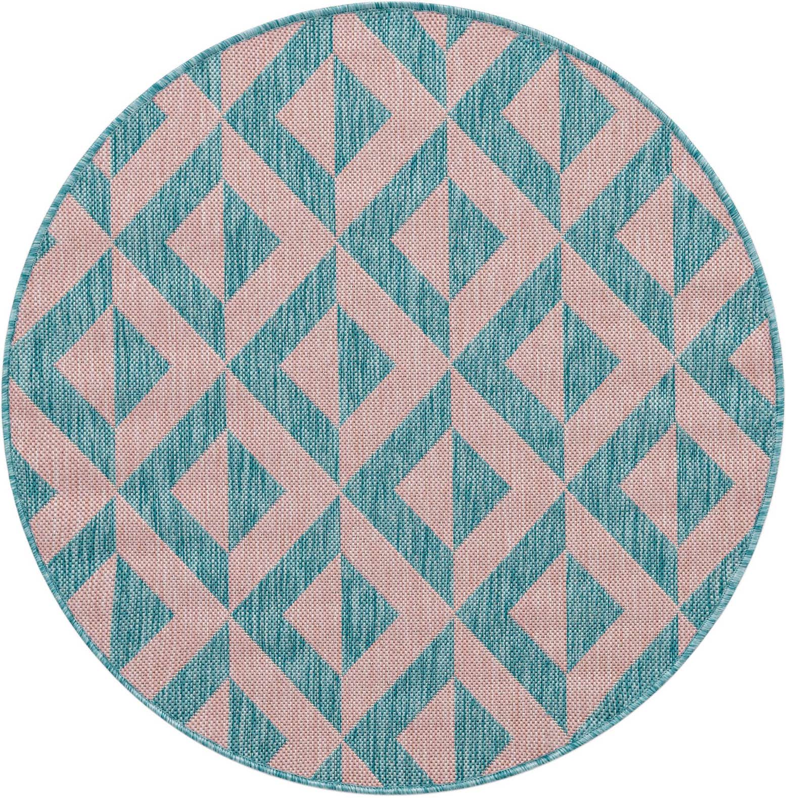 3' x 3' Easy-Clean Jill Zarin Napa Indoor / Outdoor Round Rug