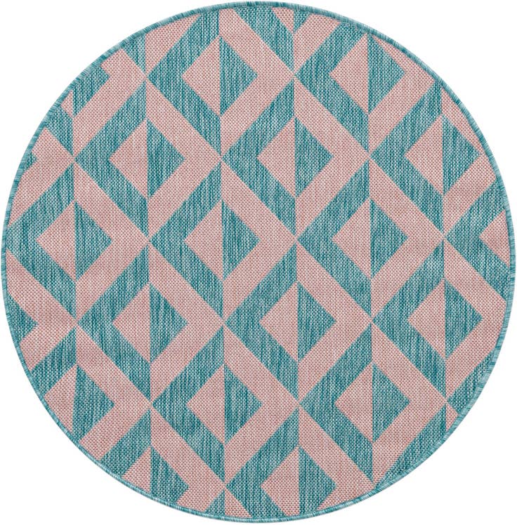 Detail image of 3' x 3' Easy-Clean Jill Zarin Napa Indoor / Outdoor Round Rug