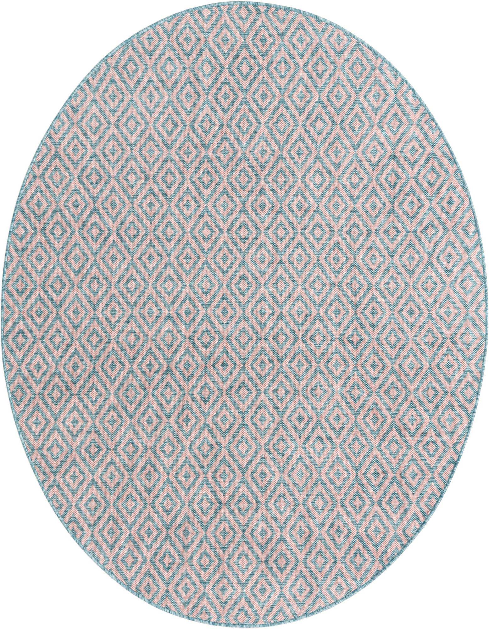 7' x 7' Easy-Clean Jill Zarin Costa Rica Indoor / Outdoor Round Rug