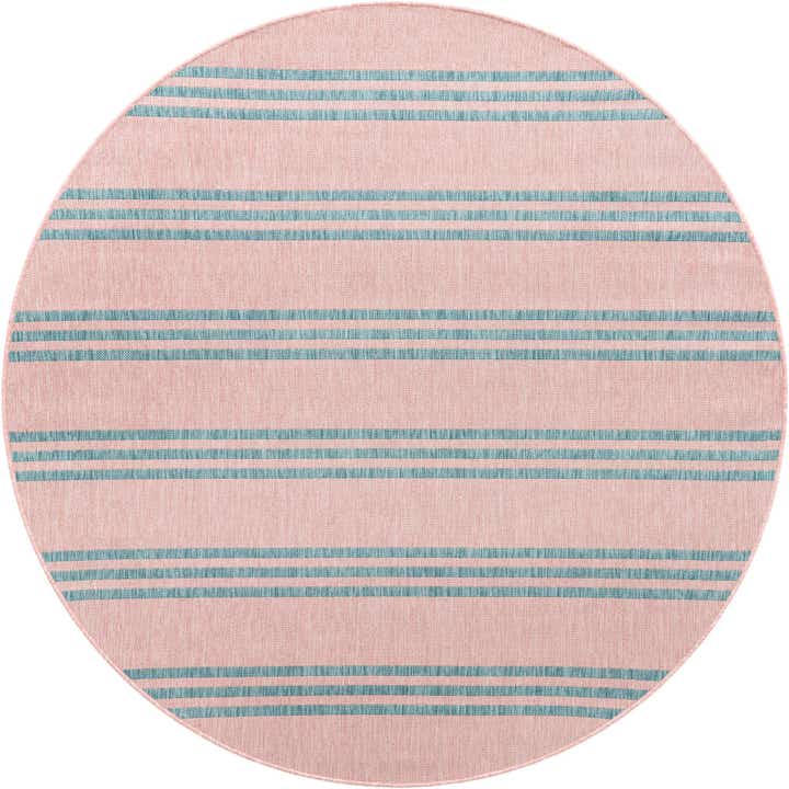 7' x 7' Easy-Clean Jill Zarin Anguilla Indoor / Outdoor Round Rug