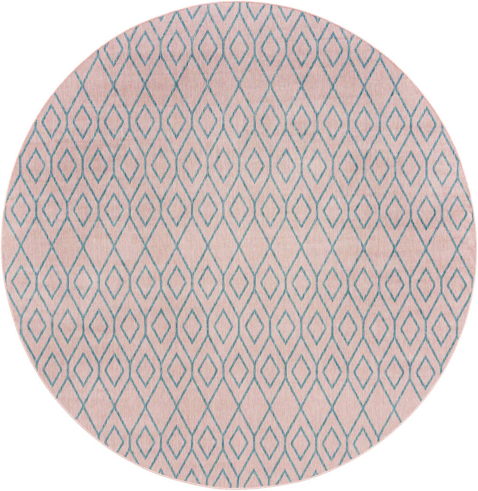 10' 8 x 10' 8 Easy-Clean Jill Zarin Turks and Caicos Indoor / Outdoor Round Rug