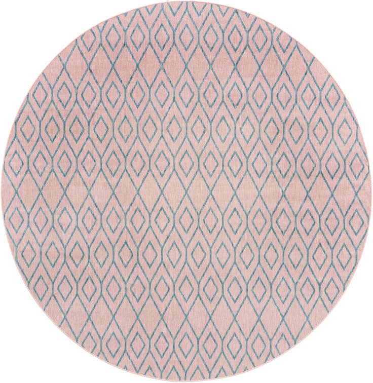 Detail image of 10' 8 x 10' 8 Easy-Clean Jill Zarin Turks and Caicos Indoor / Outdoor Round Rug