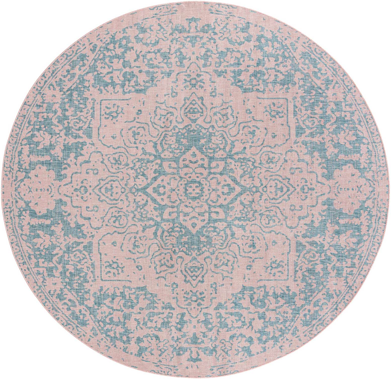 10' 8 x 10' 8 Easy-Clean Jill Zarin Dubai Indoor / Outdoor Round Rug