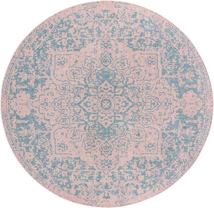 Detail image of 10' 8 x 10' 8 Easy-Clean Jill Zarin Dubai Indoor / Outdoor Round Rug