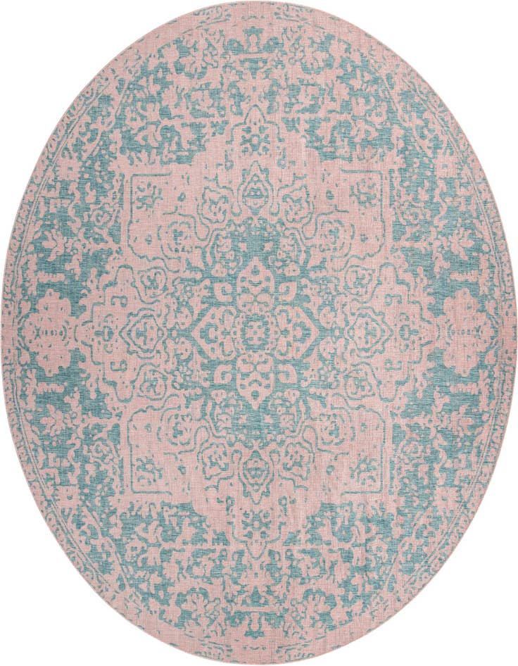 Detail image of 13' x 13' Easy-Clean Jill Zarin Dubai Indoor / Outdoor Round Rug