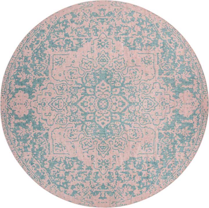 13' x 13' Easy-Clean Jill Zarin Dubai Indoor / Outdoor Round Rug