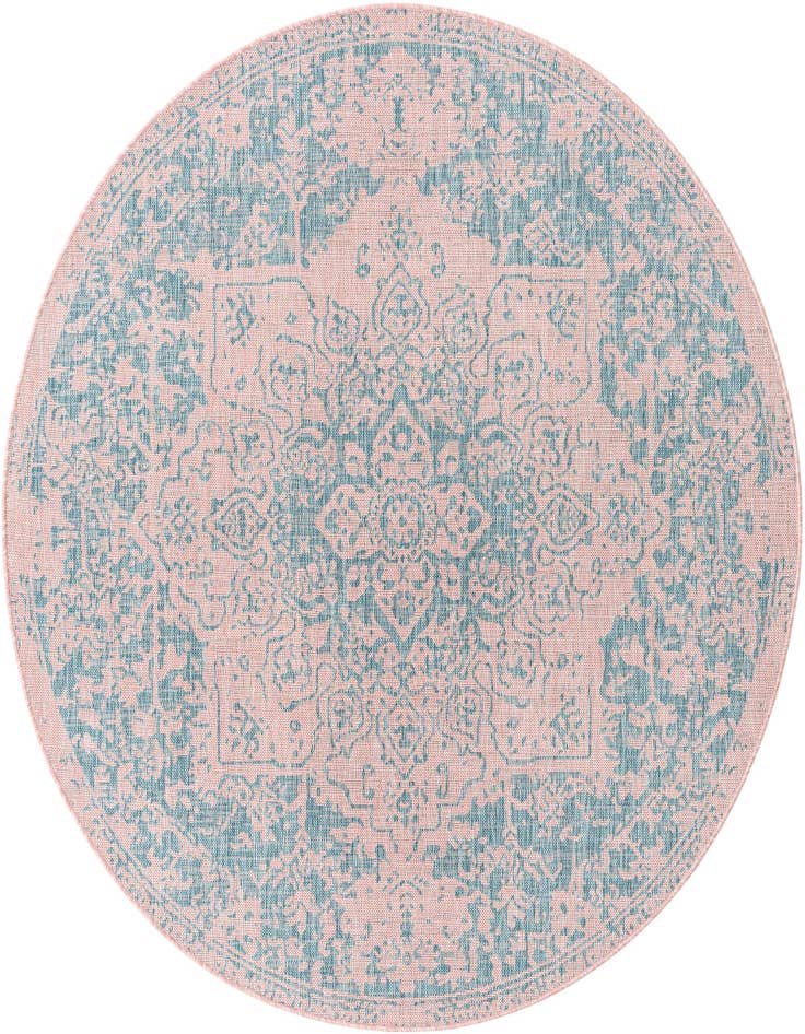 Detail image of 7' x 7' Easy-Clean Jill Zarin Dubai Indoor / Outdoor Round Rug