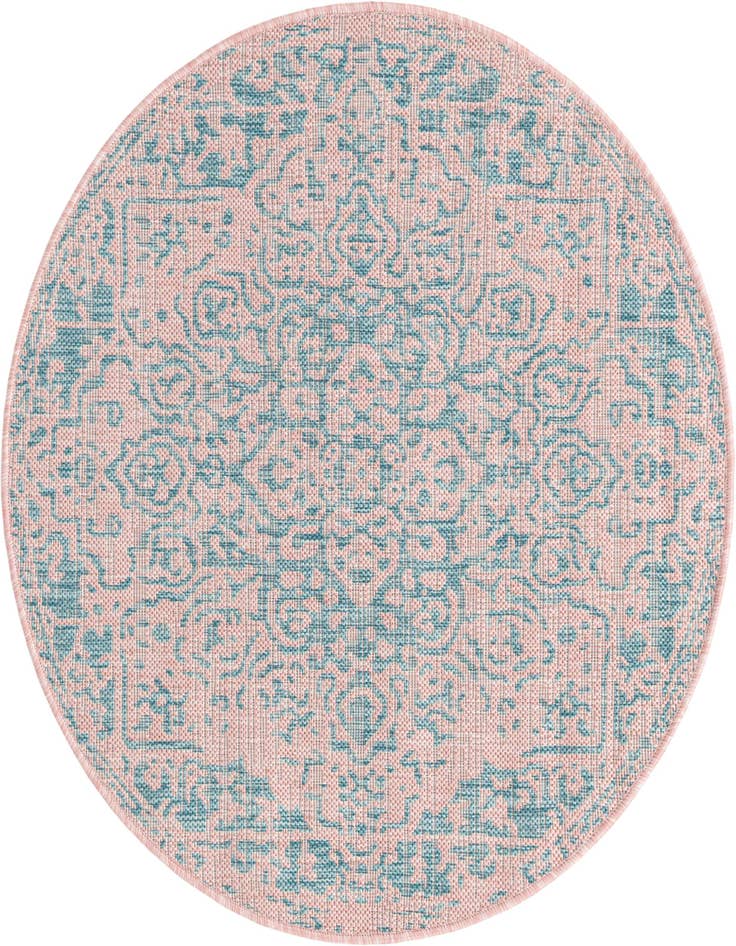Detail image of 3' x 3' Easy-Clean Jill Zarin Dubai Indoor / Outdoor Round Rug