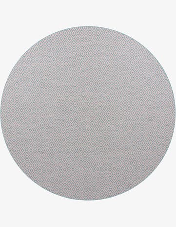 10' 8 x 10' 8 Easy-Clean Jill Zarin Costa Rica Indoor / Outdoor Round Rug