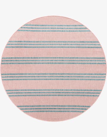 7' x 7' Easy-Clean Jill Zarin Anguilla Indoor / Outdoor Round Rug
