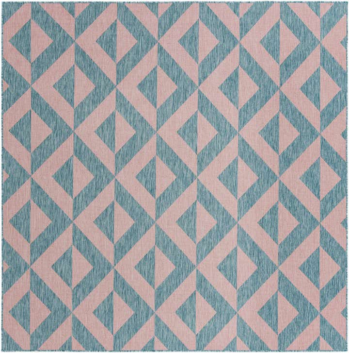 7' 10 x 7' 10 Easy-Clean Jill Zarin Napa Indoor / Outdoor Square Rug