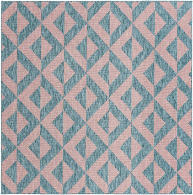 Detail image of 7' 10 x 7' 10 Easy-Clean Jill Zarin Napa Indoor / Outdoor Square Rug