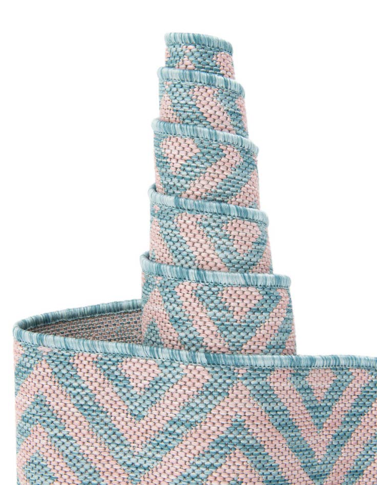 Detail image of 7' 10 x 7' 10  Washable Jill Zarin Costa Rica Indoor / Outdoor Square Rug