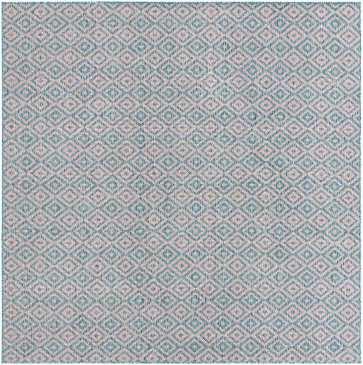 7' 10 x 7' 10 Easy-Clean Jill Zarin Costa Rica Indoor / Outdoor Square Rug
