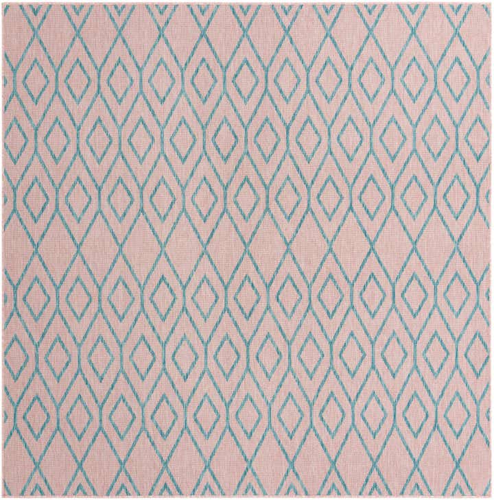 7' 10 x 7' 10 Easy-Clean Jill Zarin Turks and Caicos Indoor / Outdoor Square Rug