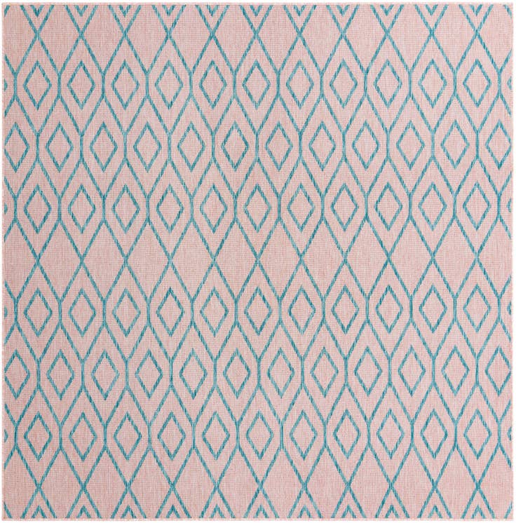 Detail image of 7' 10 x 7' 10 Easy-Clean Jill Zarin Turks and Caicos Indoor / Outdoor Square Rug