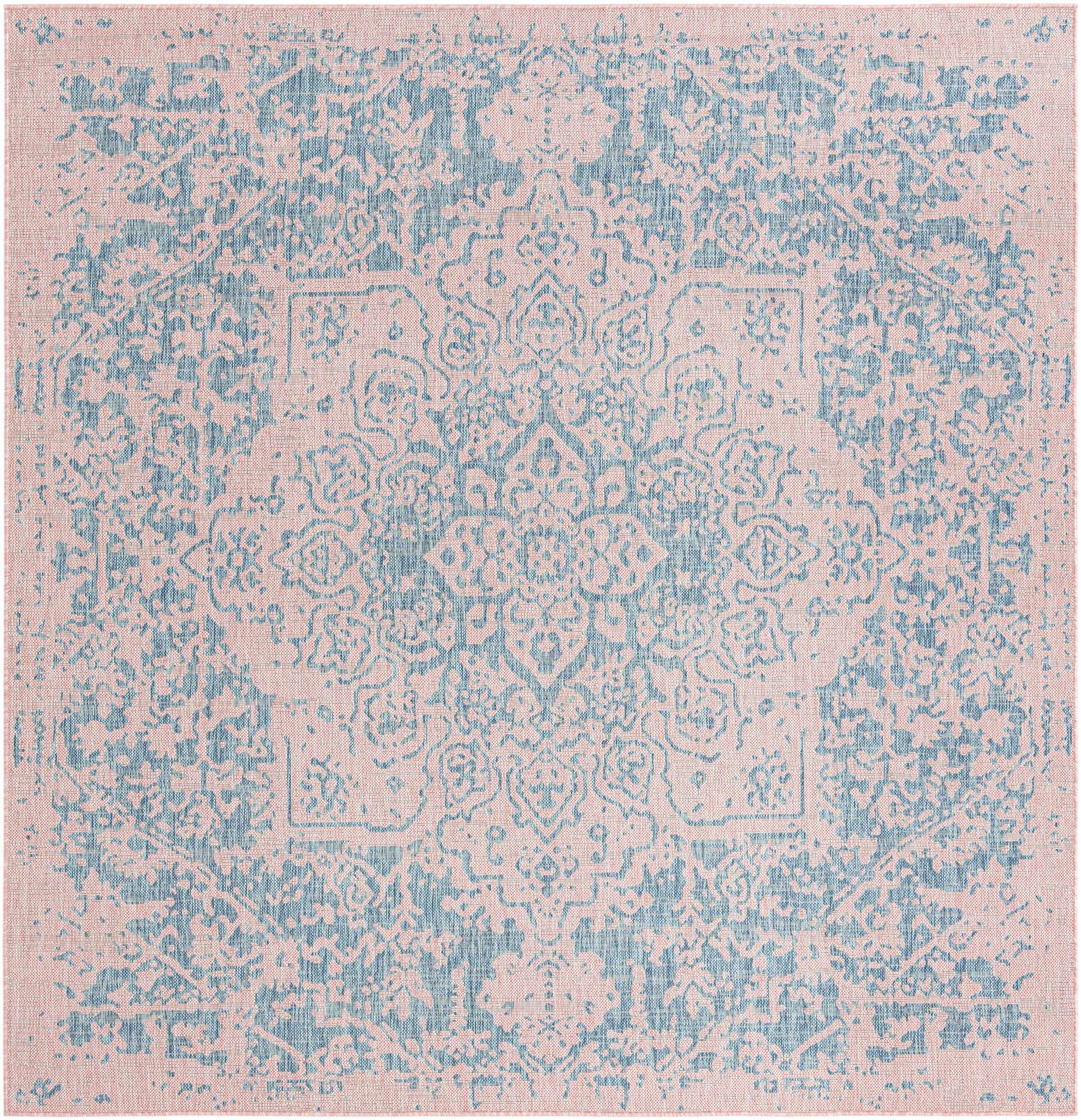 7' 10 x 7' 10 Easy-Clean Jill Zarin Dubai Indoor / Outdoor Square Rug