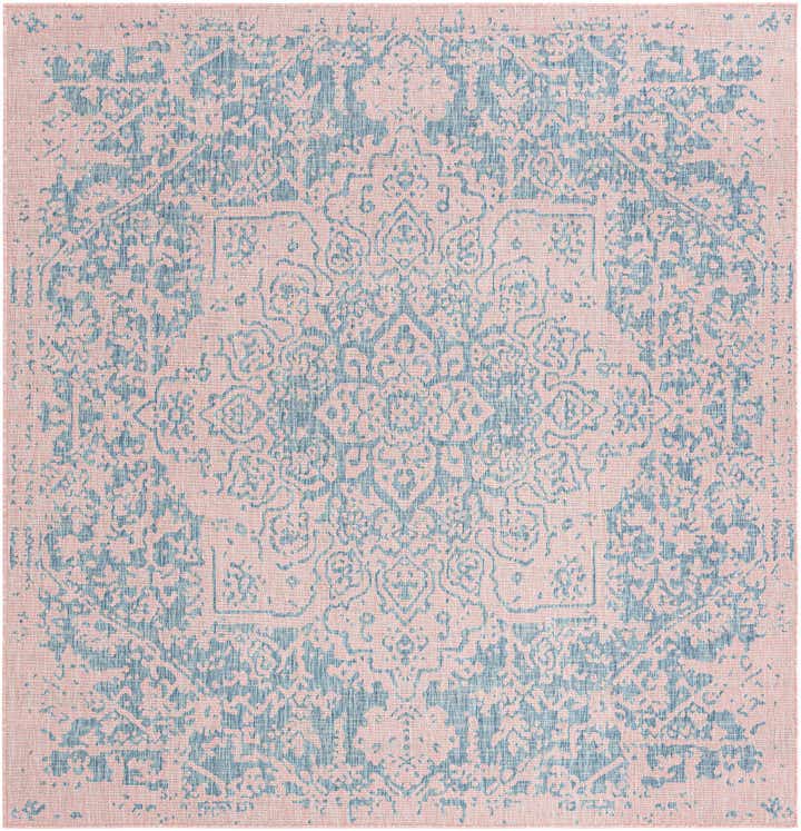 7' 10 x 7' 10 Easy-Clean Jill Zarin Dubai Indoor / Outdoor Square Rug