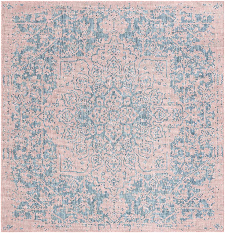Detail image of 7' 10 x 7' 10 Easy-Clean Jill Zarin Dubai Indoor / Outdoor Square Rug