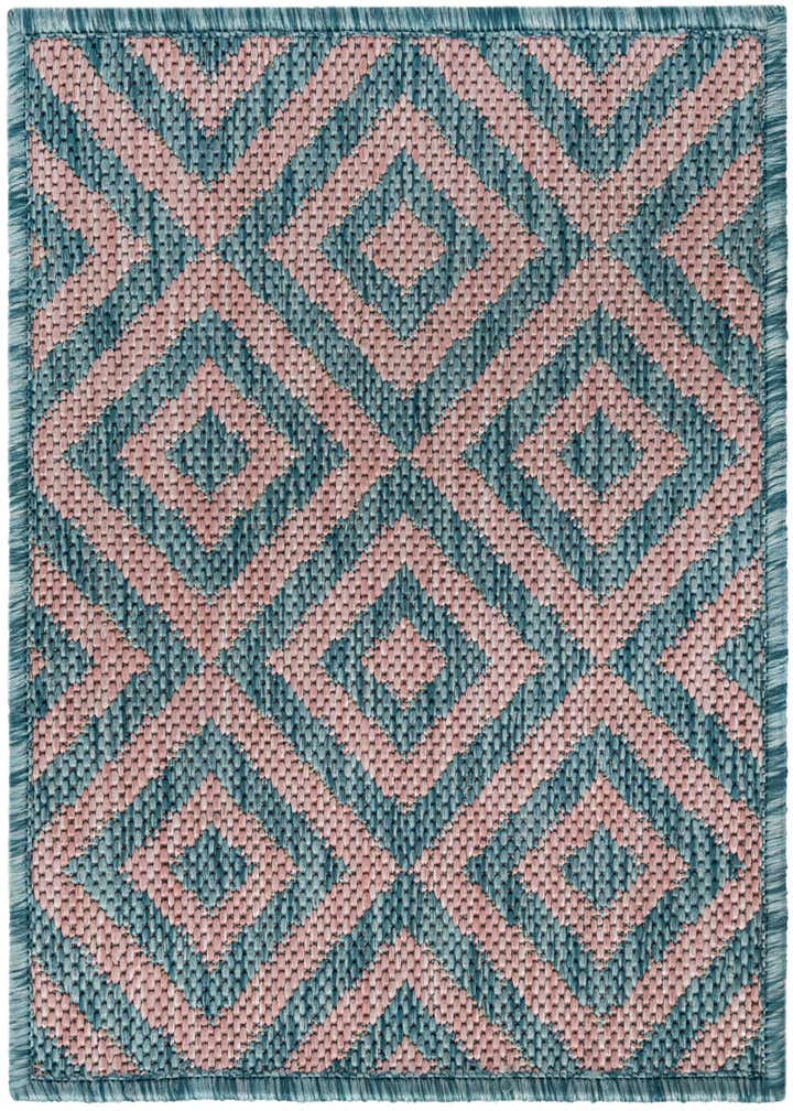 1' 2 x 1' 4 Easy-Clean Jill Zarin Indoor / Outdoor Square Rug