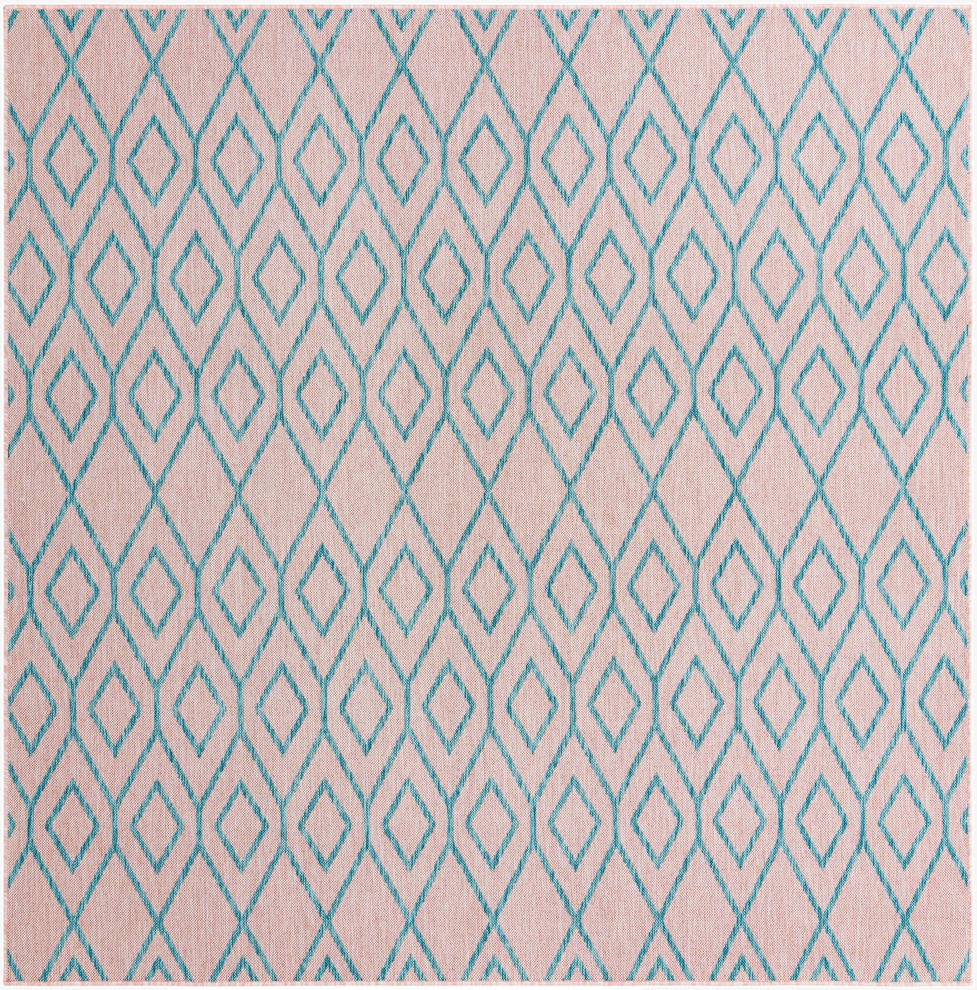 7' 10 x 7' 10  Washable Jill Zarin Turks and Caicos Indoor / Outdoor Square Rug