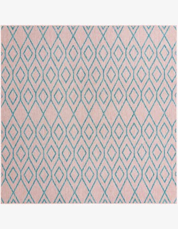 7' 10 x 7' 10 Easy-Clean Jill Zarin Turks and Caicos Indoor / Outdoor Square Rug