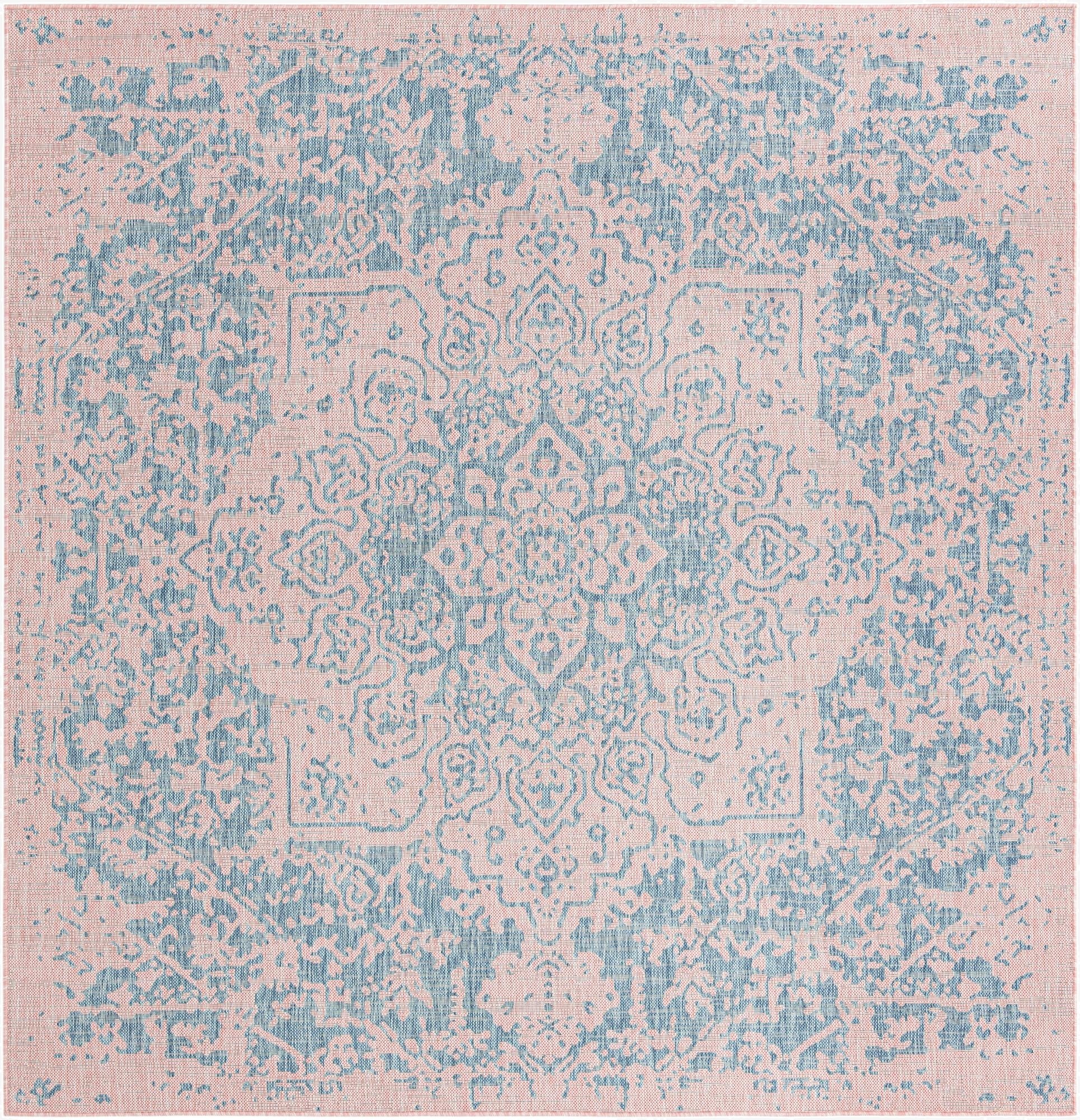 7' 10 x 7' 10  Washable Jill Zarin Dubai Indoor / Outdoor Square Rug