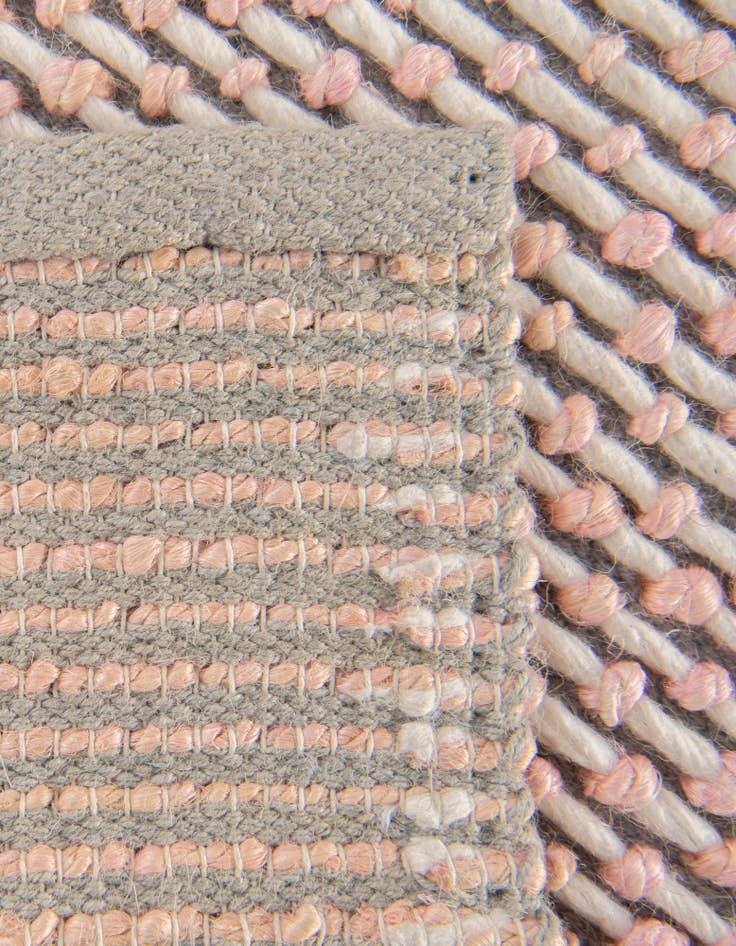 Detail image of 7' 10 x 10' Hand Woven Seaside Pearl Jute Rug
