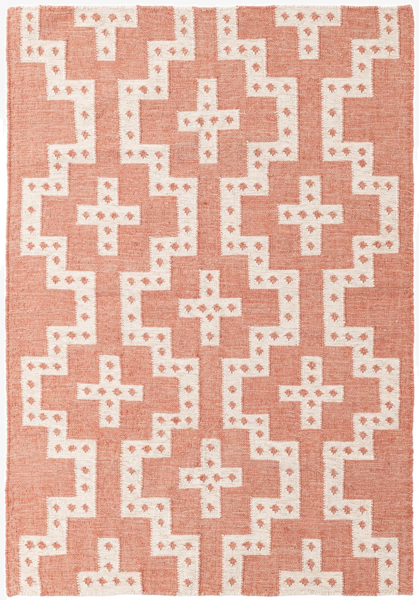 4' 2 x 6' 1  Hand Woven Kilim Wool Rug