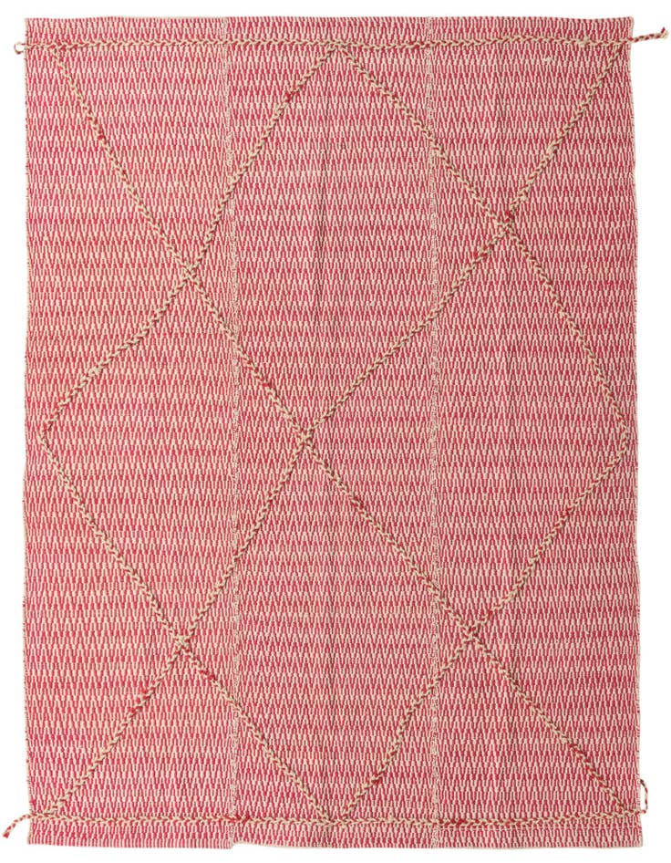 Detail image of 6' 1 x 8' 6 Hand Knotted Moroccan Wool Rug