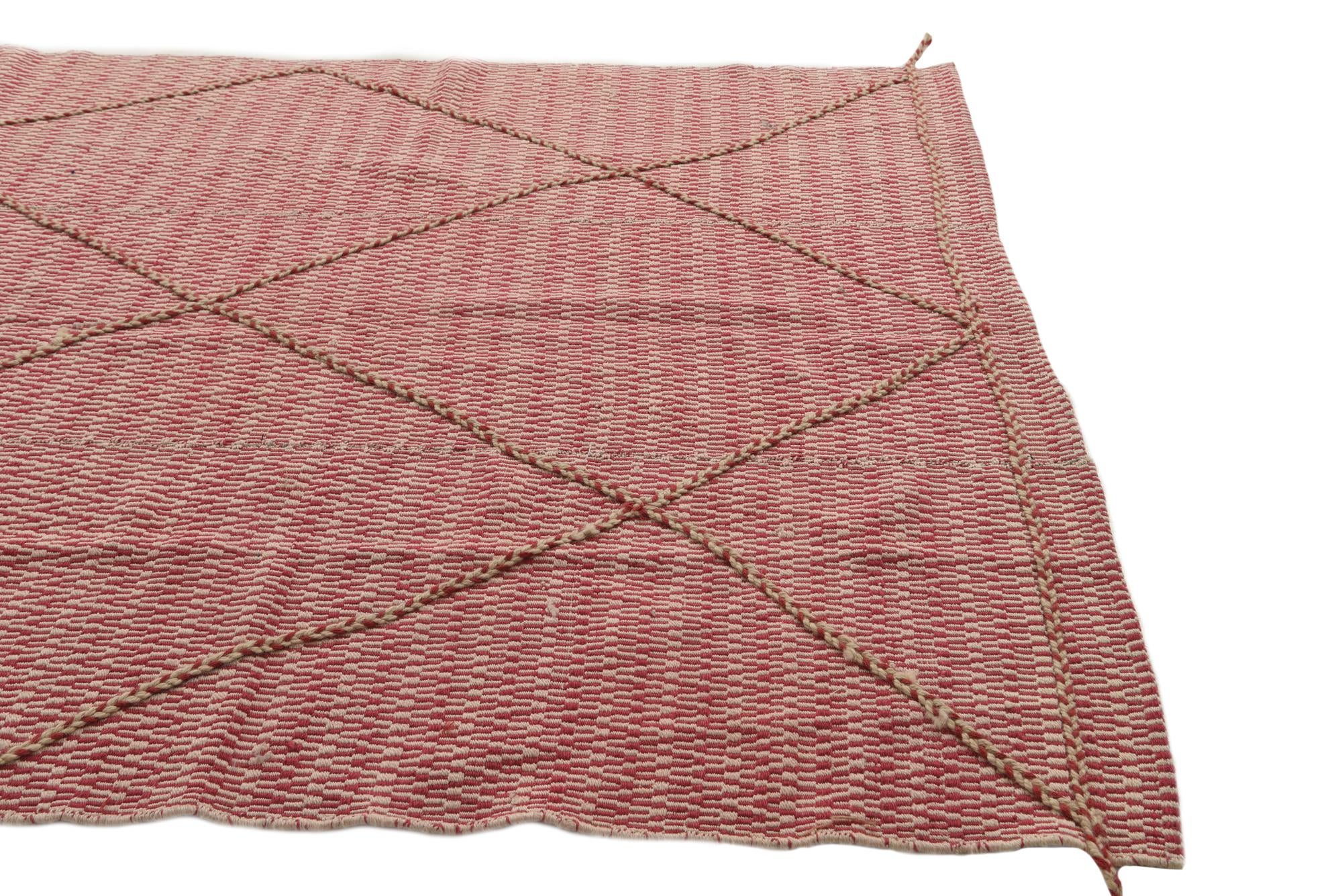 6' 2 x 8' 5 Hand Knotted Moroccan Wool Rug