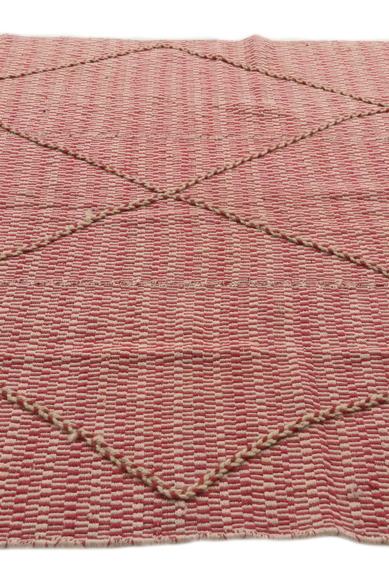 6' 2 x 8' 5 Hand Knotted Moroccan Wool Rug