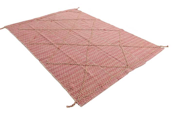 6' 2 x 8' 8 Hand Knotted Moroccan Wool Rug