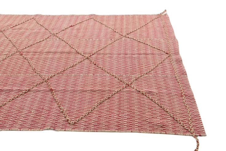 Detail image of 6' 2 x 8' 8 Hand Knotted Moroccan Wool Rug