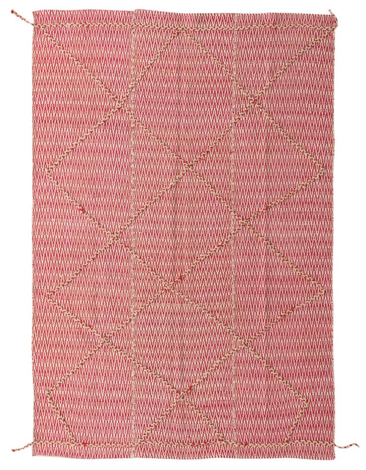 Detail image of 6' 2 x 8' 8 Hand Knotted Moroccan Wool Rug