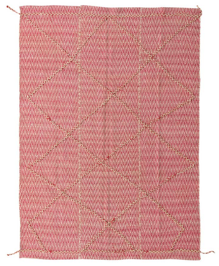 6' 2 x 8' 8 Hand Knotted Moroccan Wool Rug