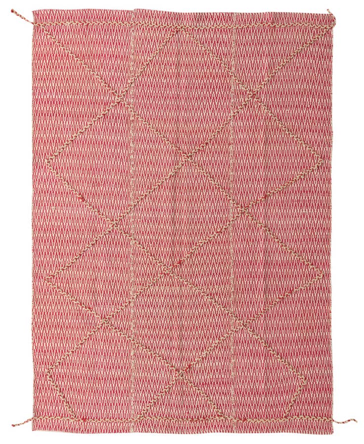 Detail image of 6' 2 x 8' 8 Hand Knotted Moroccan Wool Rug